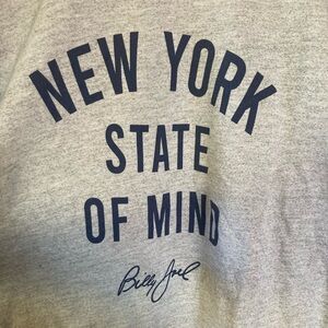 Concert sweatshirt from Billy Joel show size xxxl heather grey with blue font